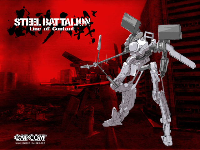 Steel Battalion: Line of Contact title screen for Xbox